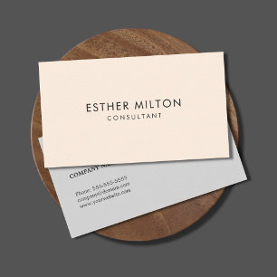 Minimale Eenvoudige Elegant Networking Consultant Visitekaartje