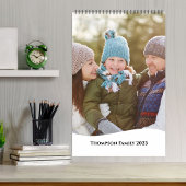 Minimale Eenvoudige Fotomaanden Cool Typografie Kalender