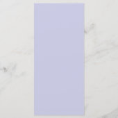 Minimale Eenvoudige Gold Typografie Lavender Menu (Achterkant)