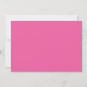 Minimale Eenvoudige Heet Roze Modern Script Bruilo Kaart (Achterkant)