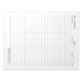 Minimale eenvoudige kostentracker notitieblok (Voorkant)