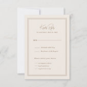 Minimale eenvoudige Lijst respons Kaart (Voorkant)