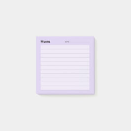 Minimale eenvoudige memolijn post-it® notes