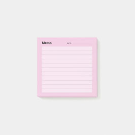 Minimale eenvoudige memolijn post-it® notes