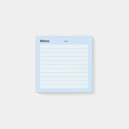 Minimale eenvoudige memolijn post-it® notes