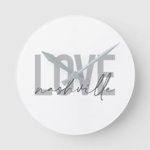 Minimale, eenvoudige, moderne, coole design Love N Ronde Klok