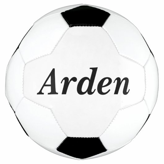Minimale eenvoudige persoonlijke namen voetbal (Voorkant)