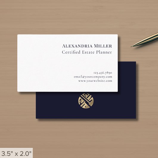 Minimale eenvoudige professionele Logo Visitekaartje