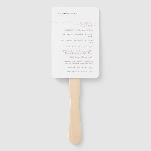 Minimale eenvoudige trouwringen | Blush Pink-progr Handwaaier (Achterkant)