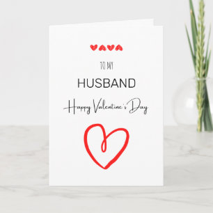 Minimale eenvoudige valentijnsdag van het Manuscri Feestdagen Kaart