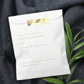 Minimale eenvoudige zwarte & witte Typografie brui Bedankzakje