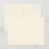 Minimale effen kleur briefkaart (Voorkant / Achterkant)