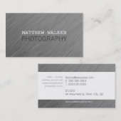 MINIMALE effen moderne slimme geborstelde aluminiu Visitekaartje (Voorkant / Achterkant)