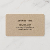 Minimale Elegant Bold Monogram Consultant Visitekaartje (Achterkant)