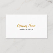 Minimale Elegant Gift Shop Visitekaartje (Achterkant)