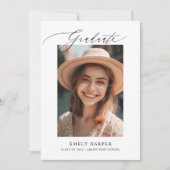 Minimale Elegant Script 2 Fotogradatie Partij Kaart (Voorkant)