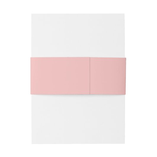 Minimale Elegante Blush Roze Bruiloft Uitnodigingen Wikkel (Achterkant Voorbeeld)