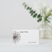 Minimale elegante dandelion visitekaartje (Staand voorkant)