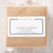 Minimale elegante, eenvoudige, moderne wraparing etiket (Insitu)