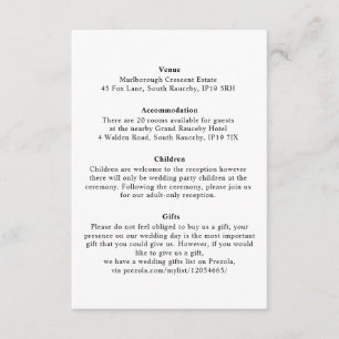 Minimale Elegante Floral Botanische Monogrammen Kr Informatiekaartje