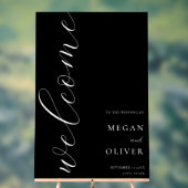 Minimale Elegante Kalligrafie Script Bruiloft Welk Acryl Bord (Neutraal)