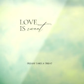 Minimale Elegante Liefde is Zoete Acryl Decal Teke (Vel 3)