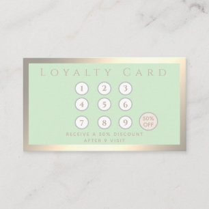 Minimale, elegante luxe, lichtgevende loyaliteit klantenkaartje