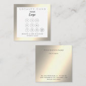 Minimale, elegante luxe logo klantenkaartje (Voorkant / Achterkant)