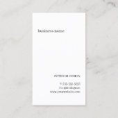 Minimale Elegante Natuurlijke Lijnen Consultant Visitekaartje (Achterkant)