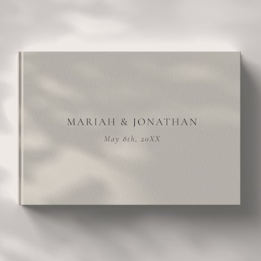 Minimale Elegante Receptie Bruiloft Gastenboek