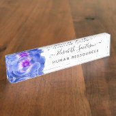 Minimale Elegante Roos Aangepaste Professionele Bl Naambordje (Zijkant)