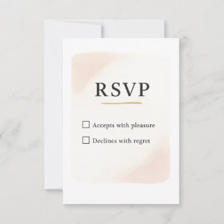 Minimale Elegante RSVP Trouwkaart – 8,89x12,7 cm Kaartje