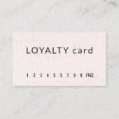 Minimale elegante textuur Lichte pasteel Klantenkaartje (Voorkant)