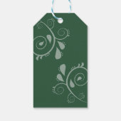 Minimale Elegante Typografie Monogram Beginletters Cadeaulabel (Achterkant)