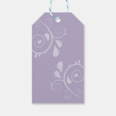 Minimale elegante typografie Monogram Initialen Cadeaulabel (Achterkant)