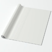 Minimale elegante vaste Pearl White Plain Cadeaupapier (Uitgerold)