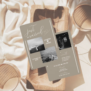 Minimale Elopement Receptie Uitnodiging   Neutraal