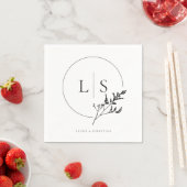 Minimale en chique bloemenbruiloft servet (Insitu)