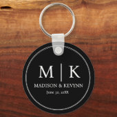 Minimale en chique bruiloft sleutelhanger (Voorkant)