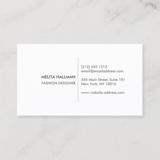 Minimale en moderne Black Designer Scribble Logo Visitekaartje (Achterkant)