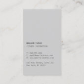 Minimale en moderne Designer Scribble Logo in blau Visitekaartje (Achterkant)