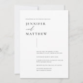 Minimale en moderne eenvoudige trouwuitnodiging kaart (Voorkant)
