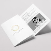 Minimale en moderne Gold Designer krabbelbrochure Drieluik Kaart
