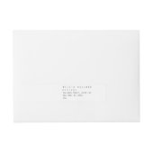 Minimale en moderne Gold Designer Scribble Logo Adreslabel Wikkel (Voorkant)