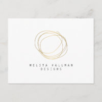 Minimale en moderne Gold Designer Scribble Logo