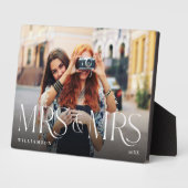 Minimale en moderne Passen getrouwd Mrs. & Mrs. Co Fotoplaat (Zijkant)