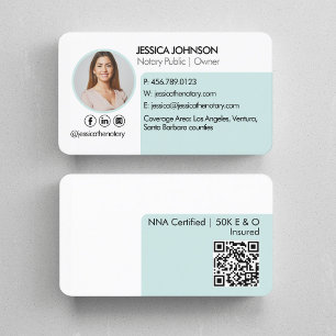 Minimale en moderne QR-code voor deegwaren Visitekaartje