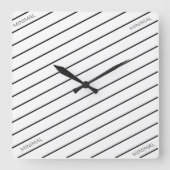Minimale en moderne vierkante klok (Voorkant)