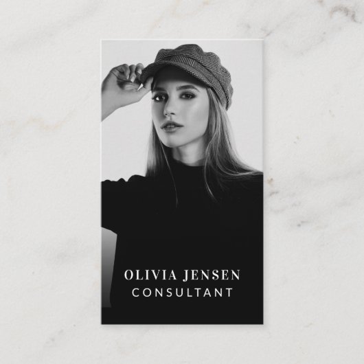 Minimale en professionele foto visitekaartje (Voorkant)