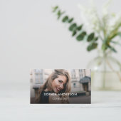 Minimale en professionele foto visitekaartje (Staand voorkant)